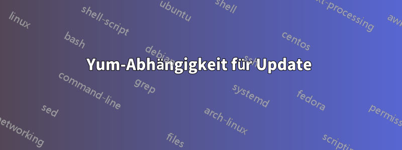 Yum-Abhängigkeit für Update