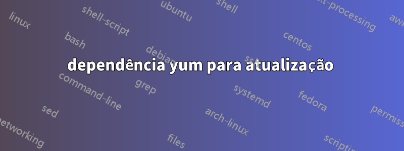 dependência yum para atualização