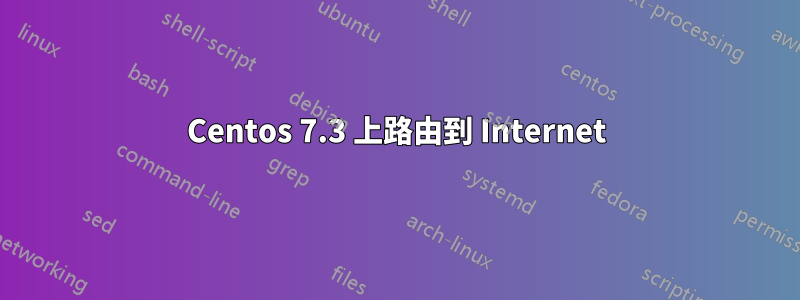 Centos 7.3 上路由到 Internet