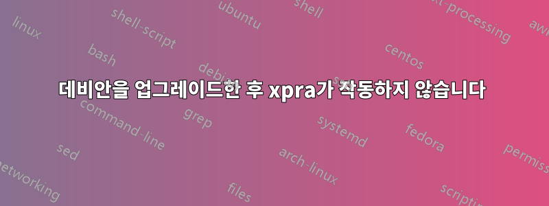 데비안을 업그레이드한 후 xpra가 작동하지 않습니다