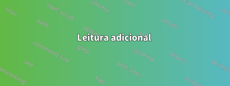 Leitura adicional
