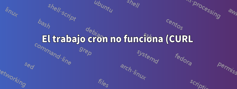 El trabajo cron no funciona (CURL)