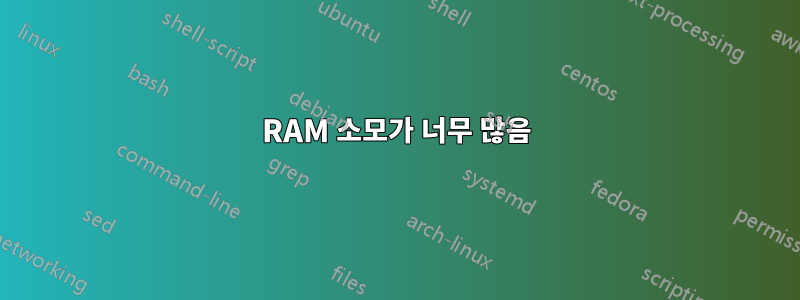 RAM 소모가 너무 많음
