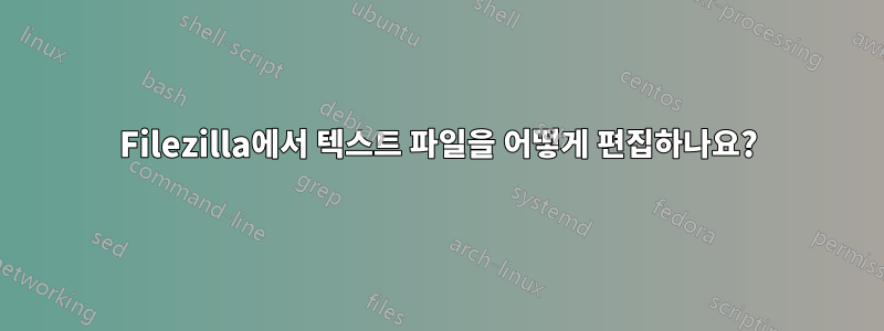 Filezilla에서 텍스트 파일을 어떻게 편집하나요?