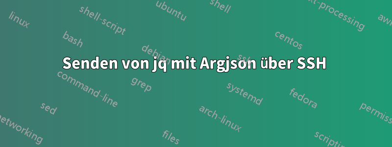 Senden von jq mit Argjson über SSH