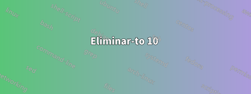 Eliminar-to 10