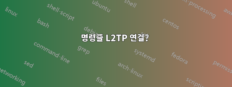 명령줄 L2TP 연결?