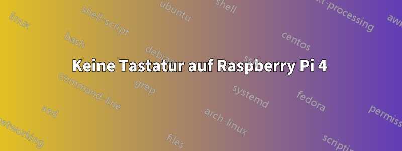 Keine Tastatur auf Raspberry Pi 4