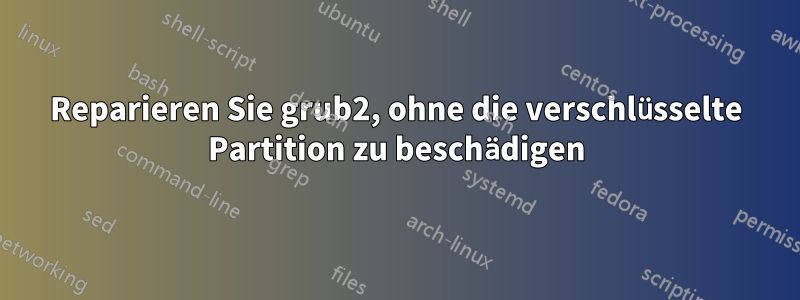 Reparieren Sie grub2, ohne die verschlüsselte Partition zu beschädigen