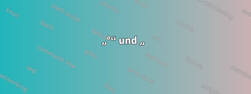 „º“ und „