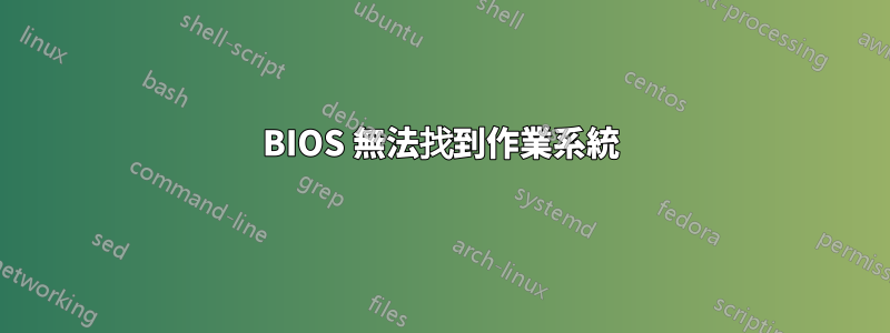 BIOS 無法找到作業系統