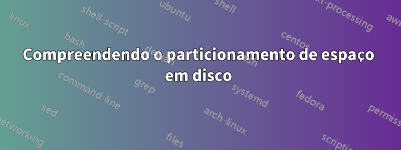 Compreendendo o particionamento de espaço em disco