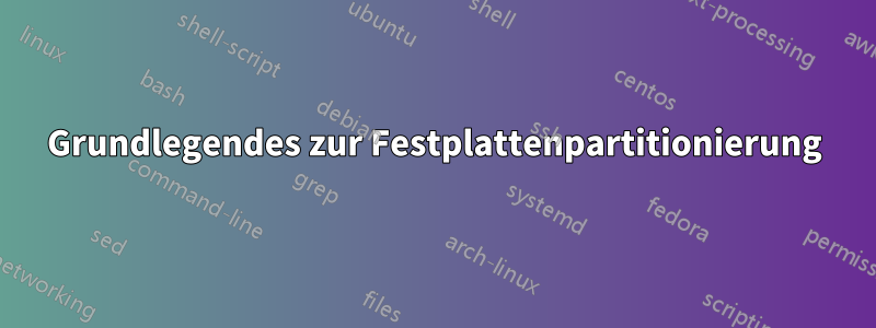 Grundlegendes zur Festplattenpartitionierung