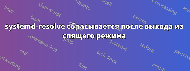 systemd-resolve сбрасывается после выхода из спящего режима