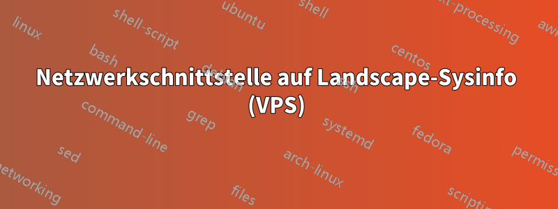 Netzwerkschnittstelle auf Landscape-Sysinfo (VPS)