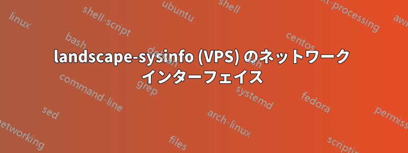 landscape-sysinfo (VPS) のネットワーク インターフェイス