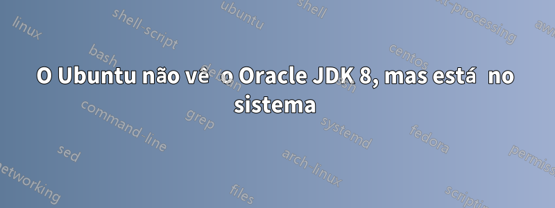 O Ubuntu não vê o Oracle JDK 8, mas está no sistema