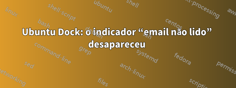 Ubuntu Dock: o indicador “email não lido” desapareceu