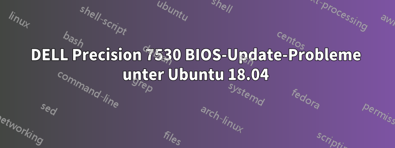 DELL Precision 7530 BIOS-Update-Probleme unter Ubuntu 18.04