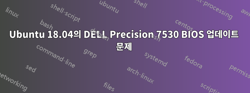 Ubuntu 18.04의 DELL Precision 7530 BIOS 업데이트 문제