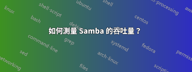 如何測量 Samba 的吞吐量？