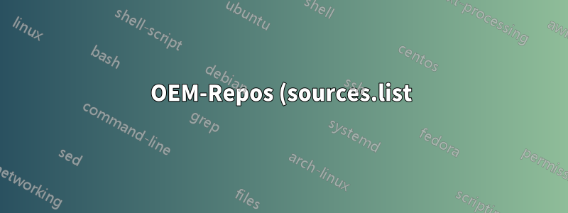 OEM-Repos (sources.list) für Dell XPS 13 9380 mit Bionic
