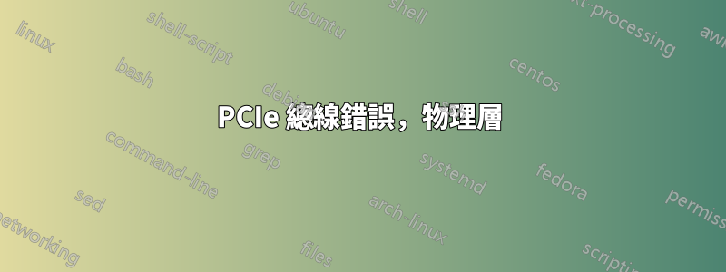 PCIe 總線錯誤，物理層