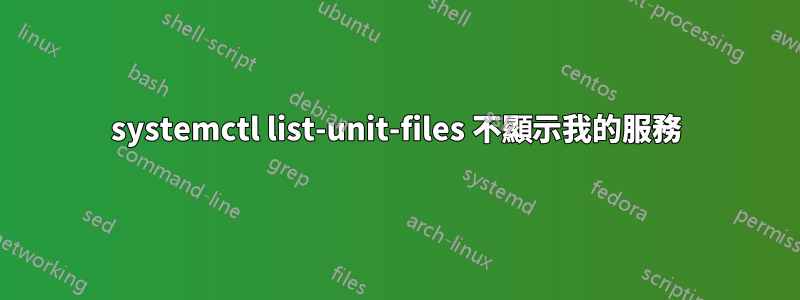 systemctl list-unit-files 不顯示我的服務