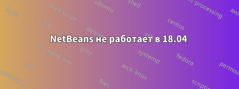 NetBeans не работает в 18.04