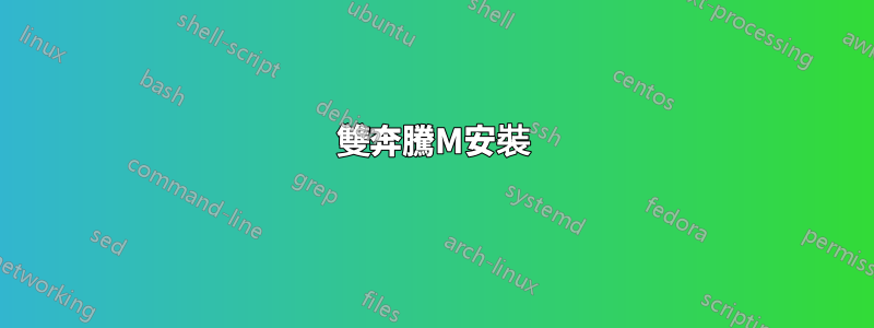 雙奔騰M安裝