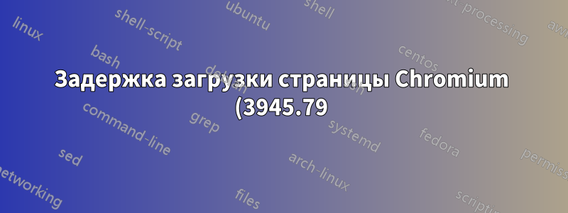 Задержка загрузки страницы Chromium (3945.79) (Ubuntu 18.04)