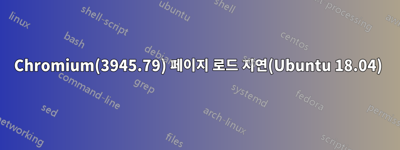 Chromium(3945.79) 페이지 로드 지연(Ubuntu 18.04)