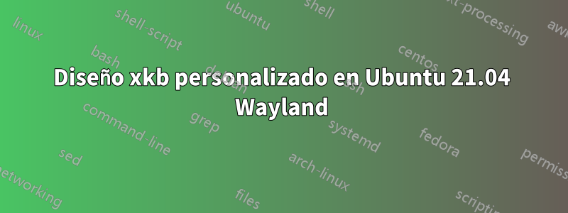 Diseño xkb personalizado en Ubuntu 21.04 Wayland