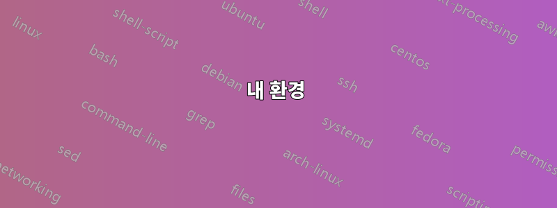 내 환경