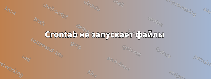 Crontab не запускает файлы