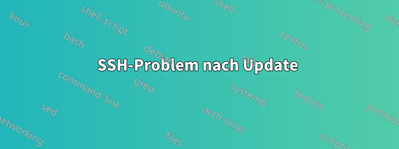 SSH-Problem nach Update