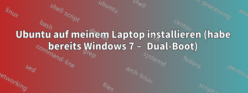 Ubuntu auf meinem Laptop installieren (habe bereits Windows 7 – Dual-Boot)