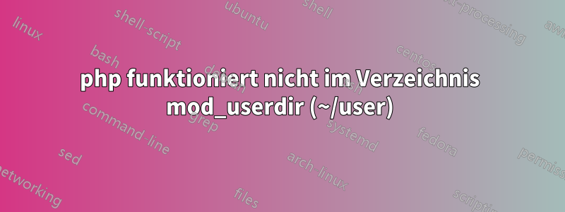 php funktioniert nicht im Verzeichnis mod_userdir (~/user)