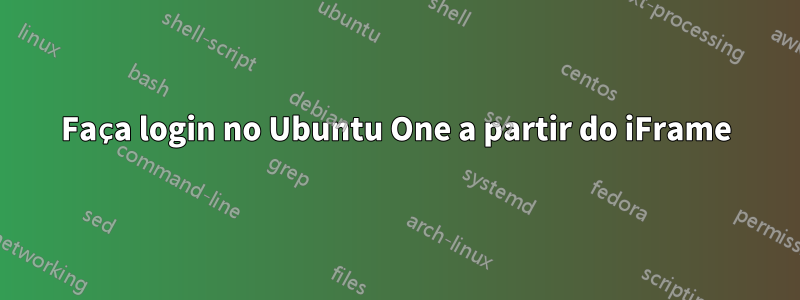 Faça login no Ubuntu One a partir do iFrame