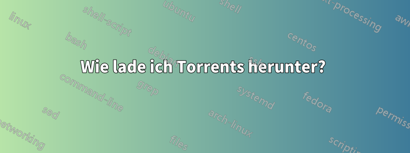 Wie lade ich Torrents herunter?