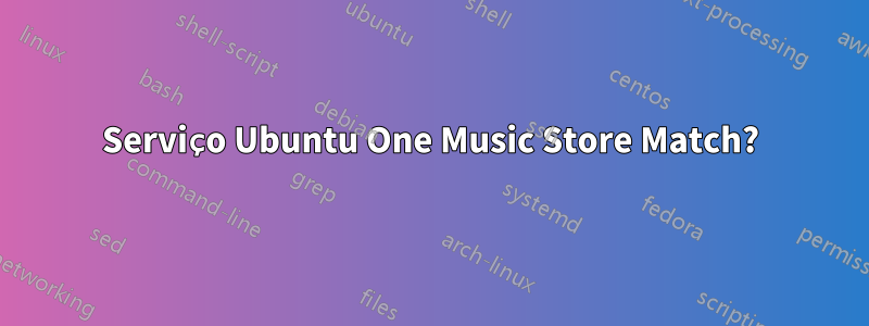 Serviço Ubuntu One Music Store Match?