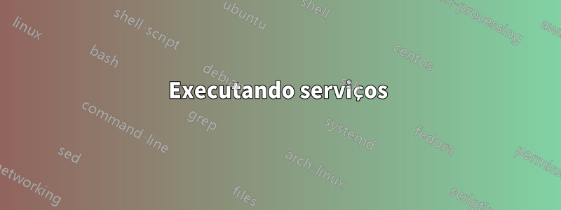 Executando serviços