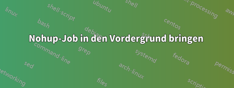 Nohup-Job in den Vordergrund bringen