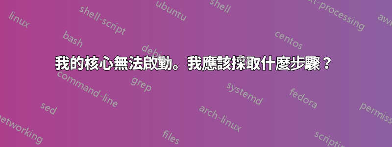 我的核心無法啟動。我應該採取什麼步驟？