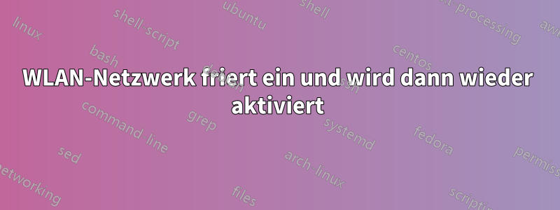 WLAN-Netzwerk friert ein und wird dann wieder aktiviert