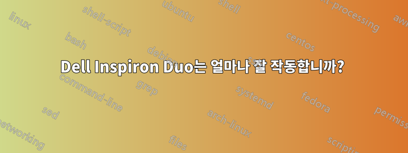 Dell Inspiron Duo는 얼마나 잘 작동합니까?