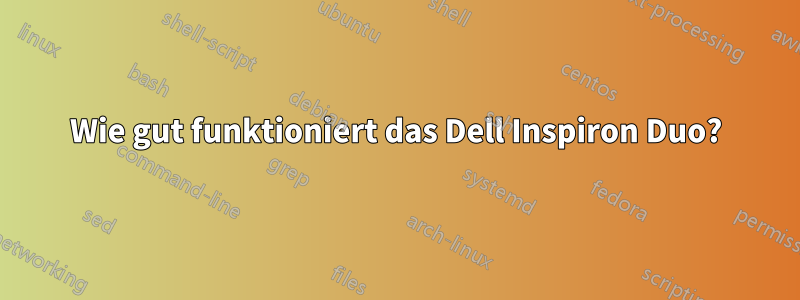 Wie gut funktioniert das Dell Inspiron Duo?