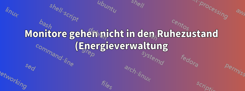 Monitore gehen nicht in den Ruhezustand (Energieverwaltung), wenn Synergy oder Synergyc? ausgeführt wird