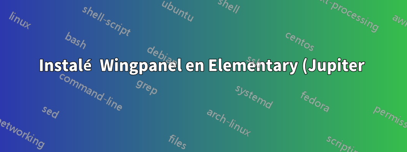 Instalé Wingpanel en Elementary (Jupiter) y abrió la carpeta /usr/share/applications