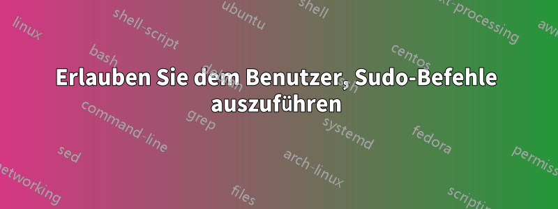 Erlauben Sie dem Benutzer, Sudo-Befehle auszuführen